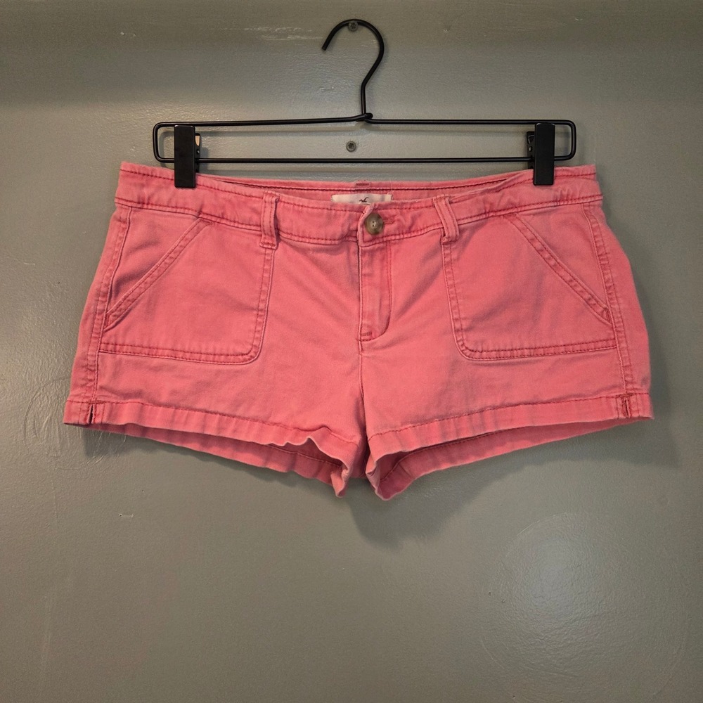 Hollister Stretch Chino Micro Mini Shorts Juniors Size 9 Low‎ Rise Y2k 90s